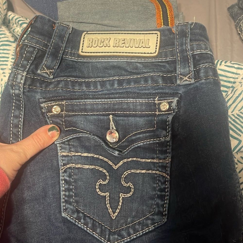 Rock Revival Mid Rise Curvy Skinny Jeans